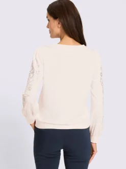Sweatshirt jolies pierres brillantes fantaisie