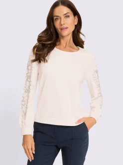 Sweatshirt jolies pierres brillantes fantaisie