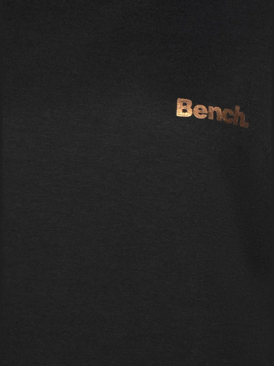 Sweatshirt long à col revers avec poche kangourou et logo cuivre