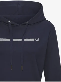 Sweatshirt lounge avec capuche et bords-côtes élastiques