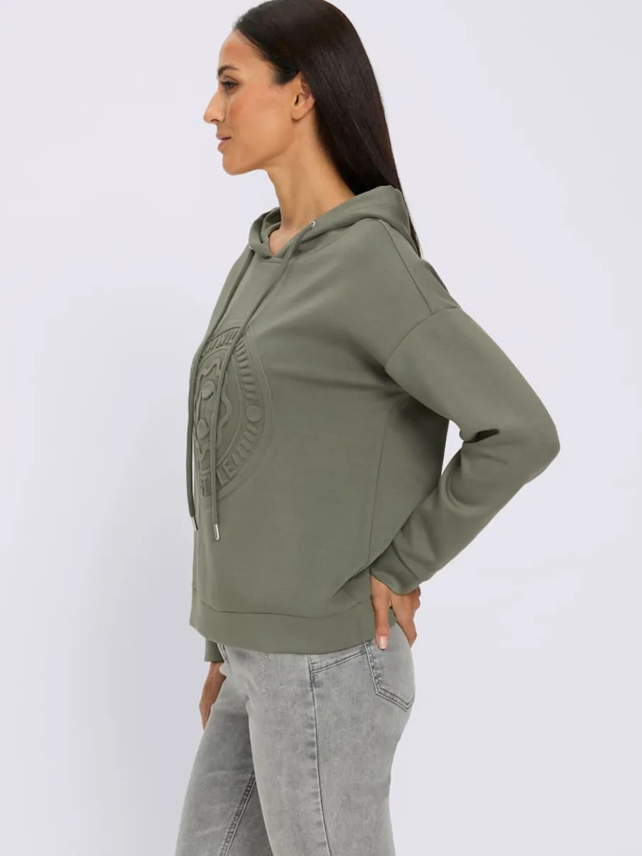 Sweatshirt motif gaufré