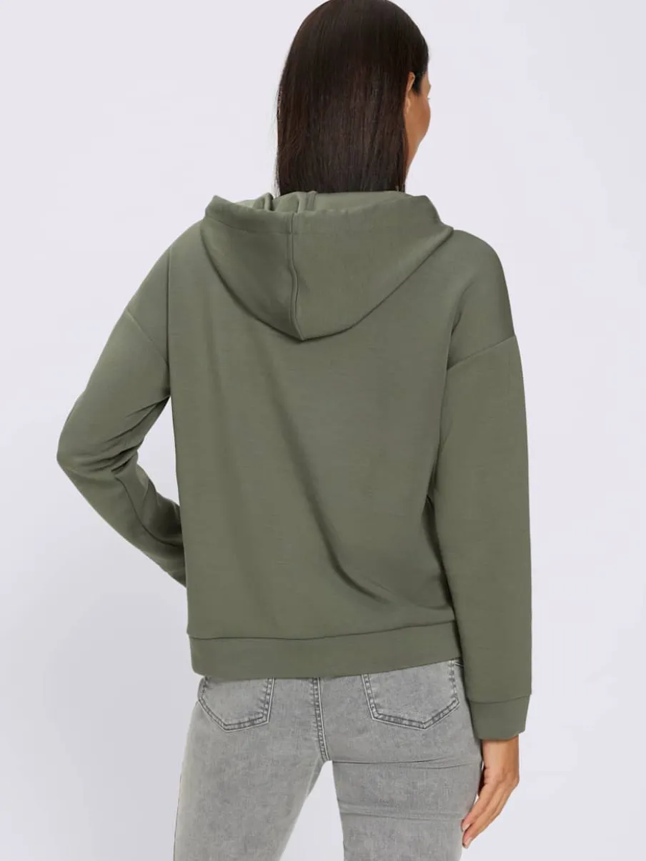 Sweatshirt motif gaufré