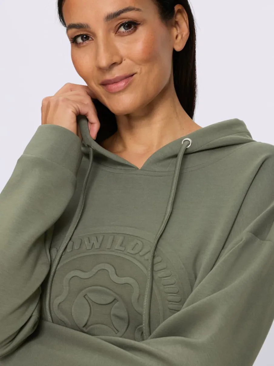 Sweatshirt motif gaufré