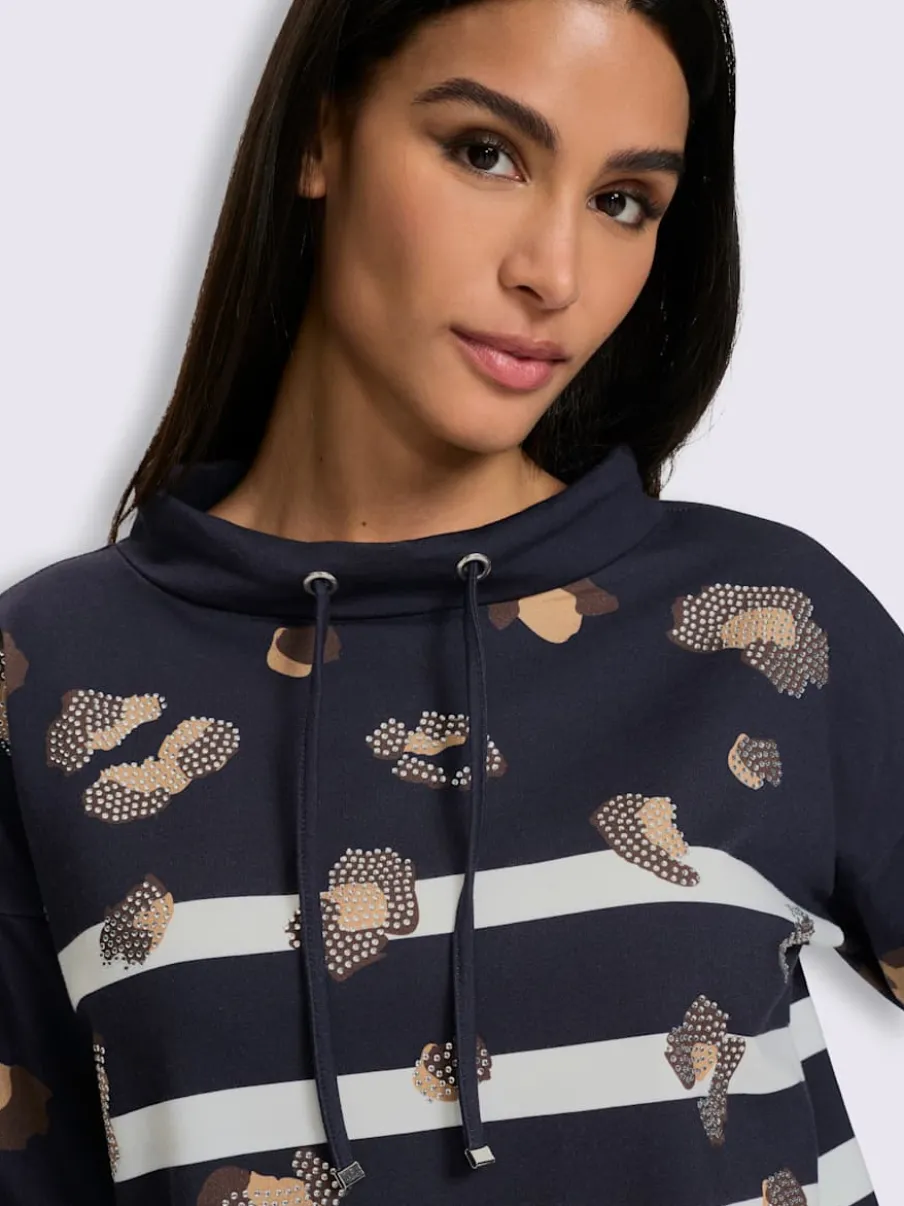 Sweatshirt motif léopard tendance