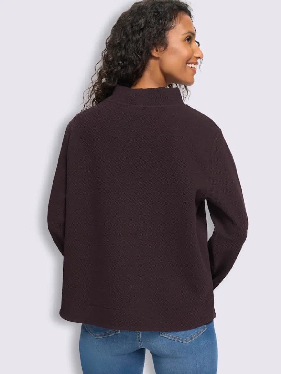 Sweatshirt qualité structurée chinée