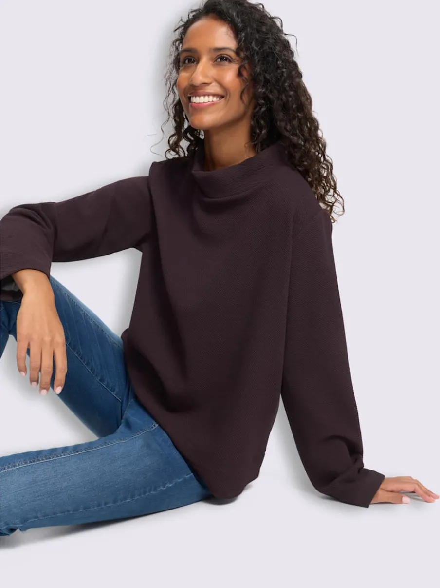 Sweatshirt qualité structurée chinée