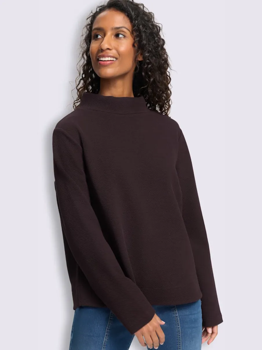 Sweatshirt qualité structurée chinée