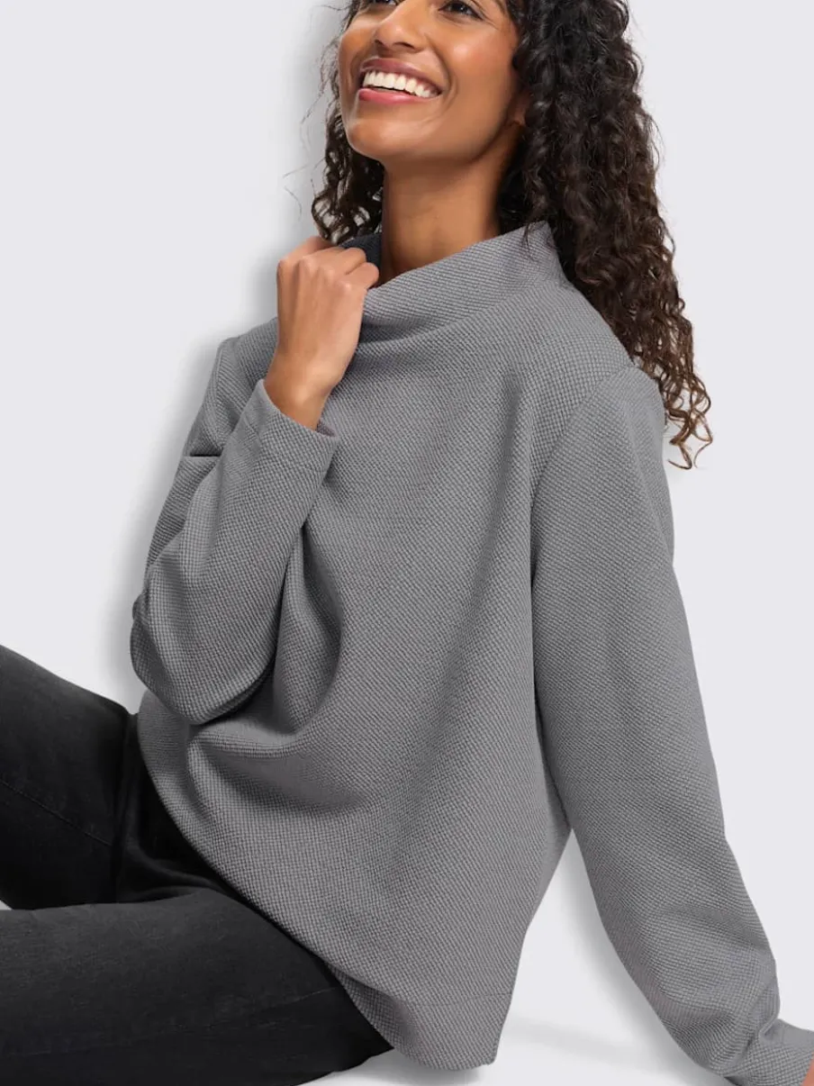 Sweatshirt qualité structurée chinée