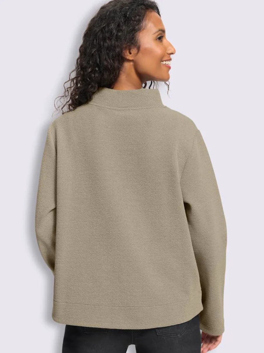 Sweatshirt qualité structurée chinée