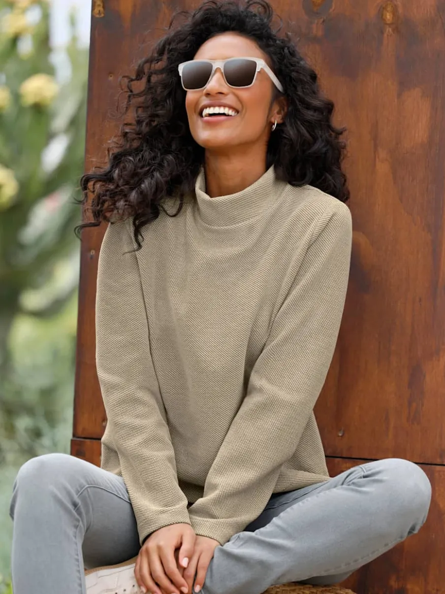 Sweatshirt qualité structurée chinée