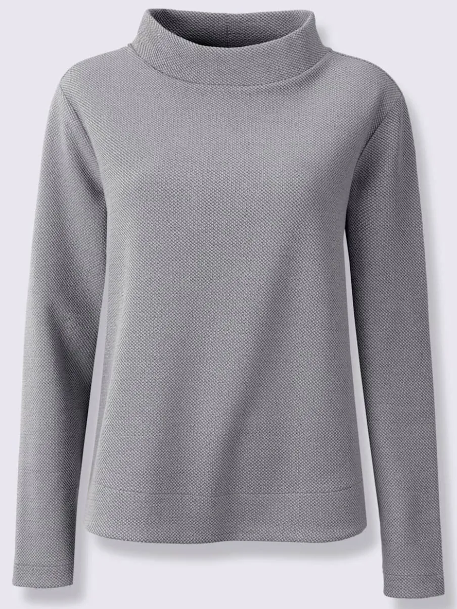 Sweatshirt qualité structurée chinée