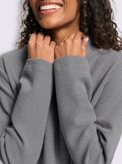 Sweatshirt qualité structurée chinée
