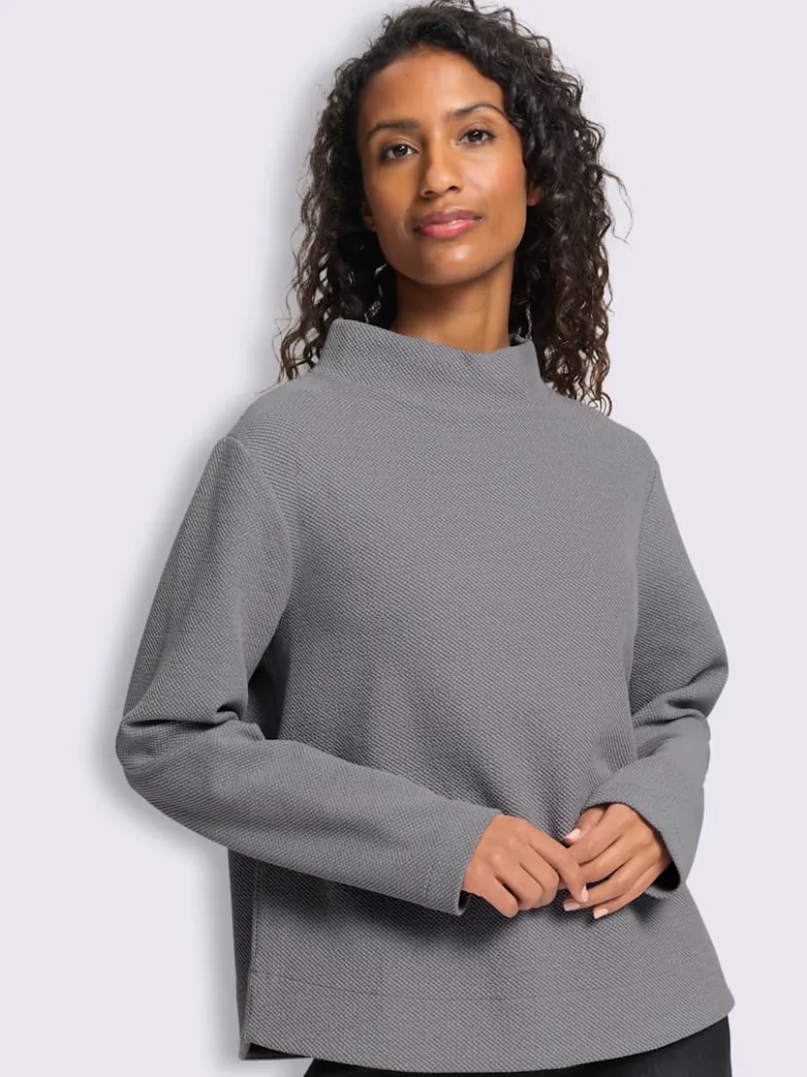 Sweatshirt qualité structurée chinée