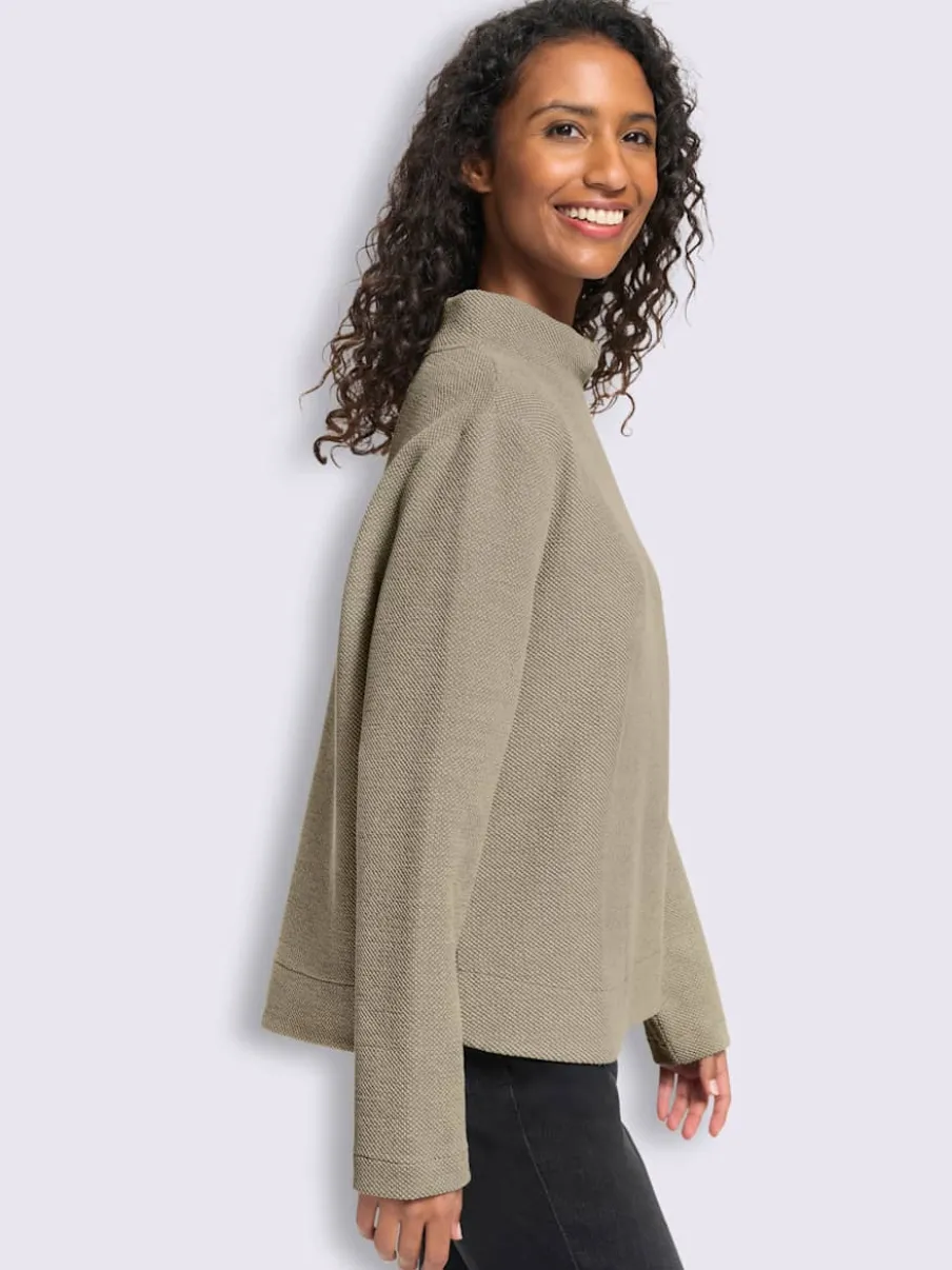 Sweatshirt qualité structurée chinée