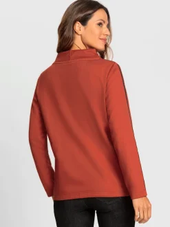 Sweatshirts avec col montant et détails scintillants élégants