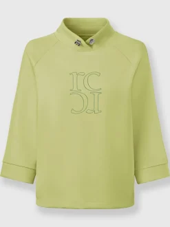 Sweatshirts avec col montant et broderie sportive élégante