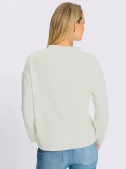 Sweatshirts avec col montant et manches longues originales brillantes