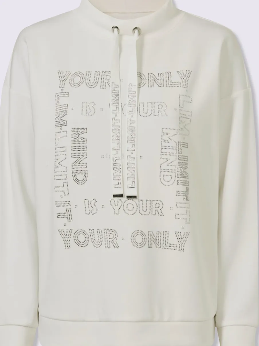 Sweatshirts avec col montant et manches longues originales brillantes