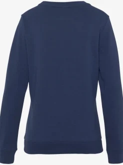 Sweatshirts avec logo brodé encolure ronde manches longues