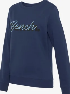 Sweatshirts avec logo brodé encolure ronde manches longues