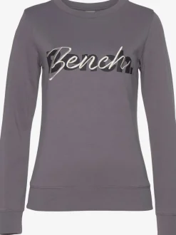 Sweatshirts avec logo brodé encolure ronde manches longues