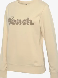 Sweatshirts avec logo brodé encolure ronde manches longues