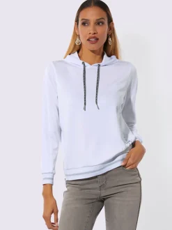 Sweatshirts à capuche avec empiècements en résille intégrés