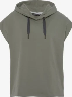 Sweatshirts à capuche avec grandes emmanchures et logo