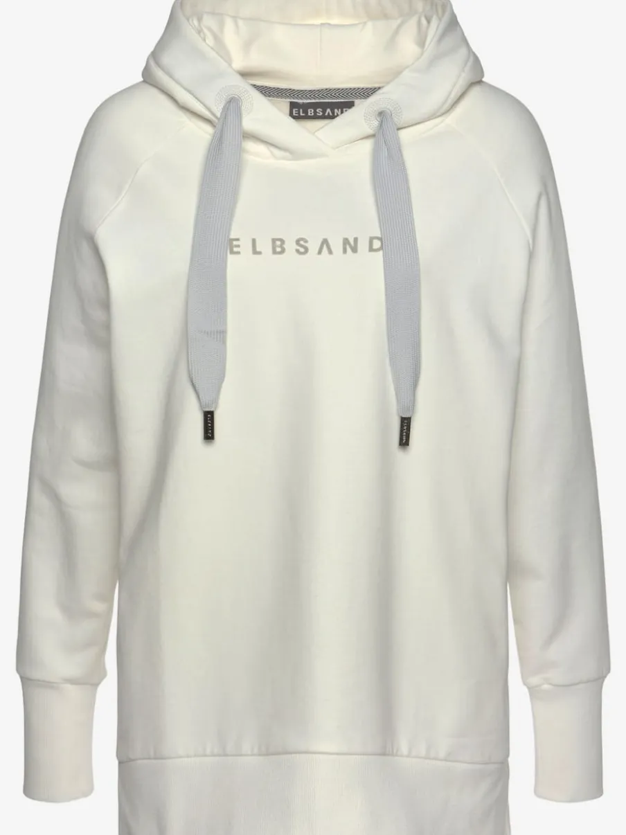 Sweatshirts à capuche avec logo et finitions côtelées