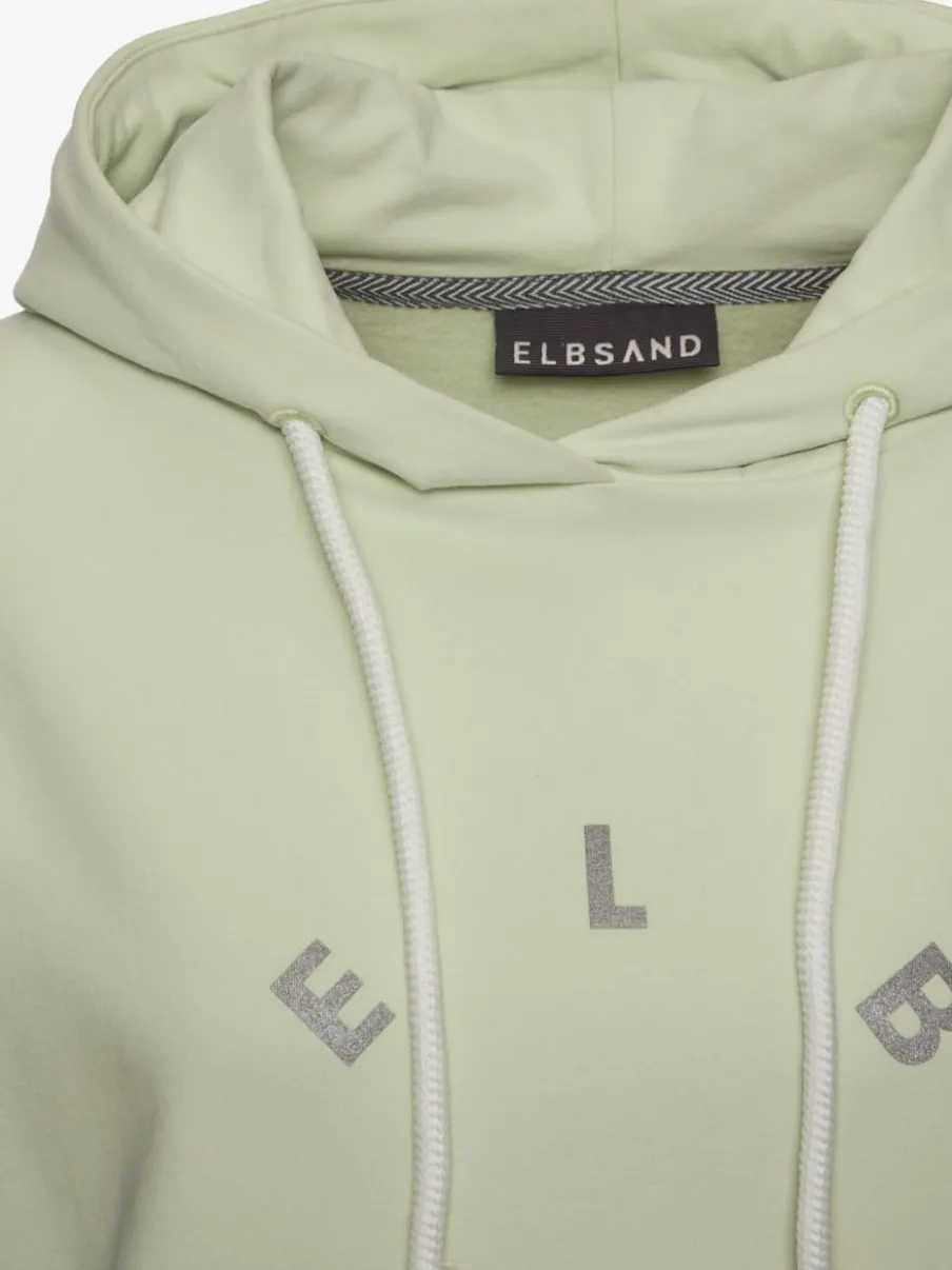 Sweatshirts à capuche avec logo et ourlet droit