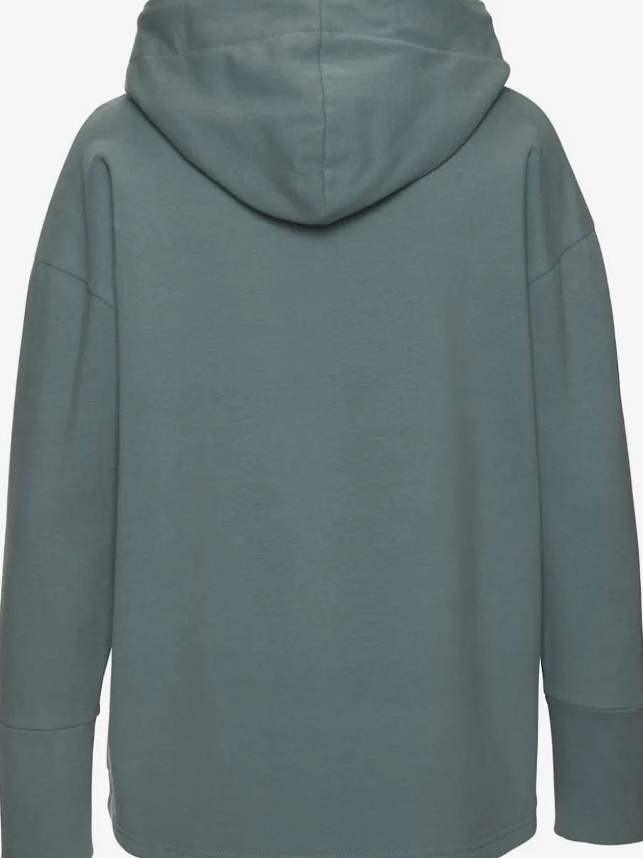 Sweatshirts à capuche avec logo et ourlet droit