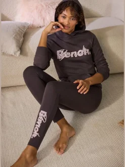 Sweatshirts à capuche avec logo imprimé et broderie