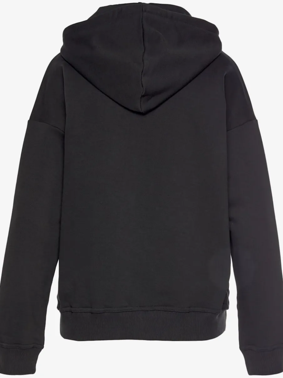 Sweatshirts à capuche avec mancherons et logo brodé