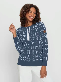 Sweatshirts coton manches longues col rond ajustable