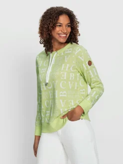Sweatshirts coton manches longues col rond ajustable