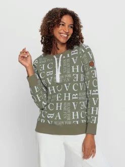 Sweatshirts coton manches longues col rond ajustable