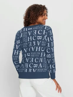 Sweatshirts coton manches longues col rond ajustable