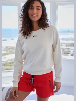 Sweatshirts décontractés à encolure ronde avec logo devant