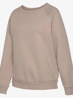 Sweatshirts à encolure ronde avec bords-côtes confortables