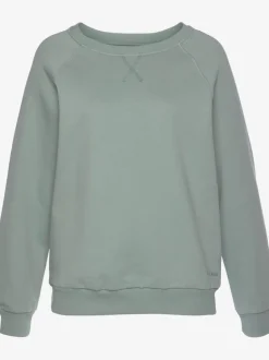 Sweatshirts à encolure ronde avec bords-côtes confortables
