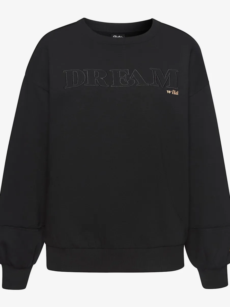 Sweatshirts à manches longues avec broderie et détails imprimés
