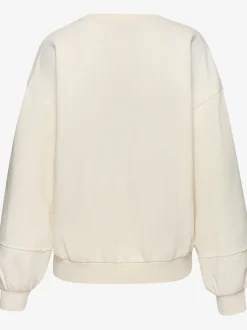 Sweatshirts à manches longues avec broderie et détails imprimés