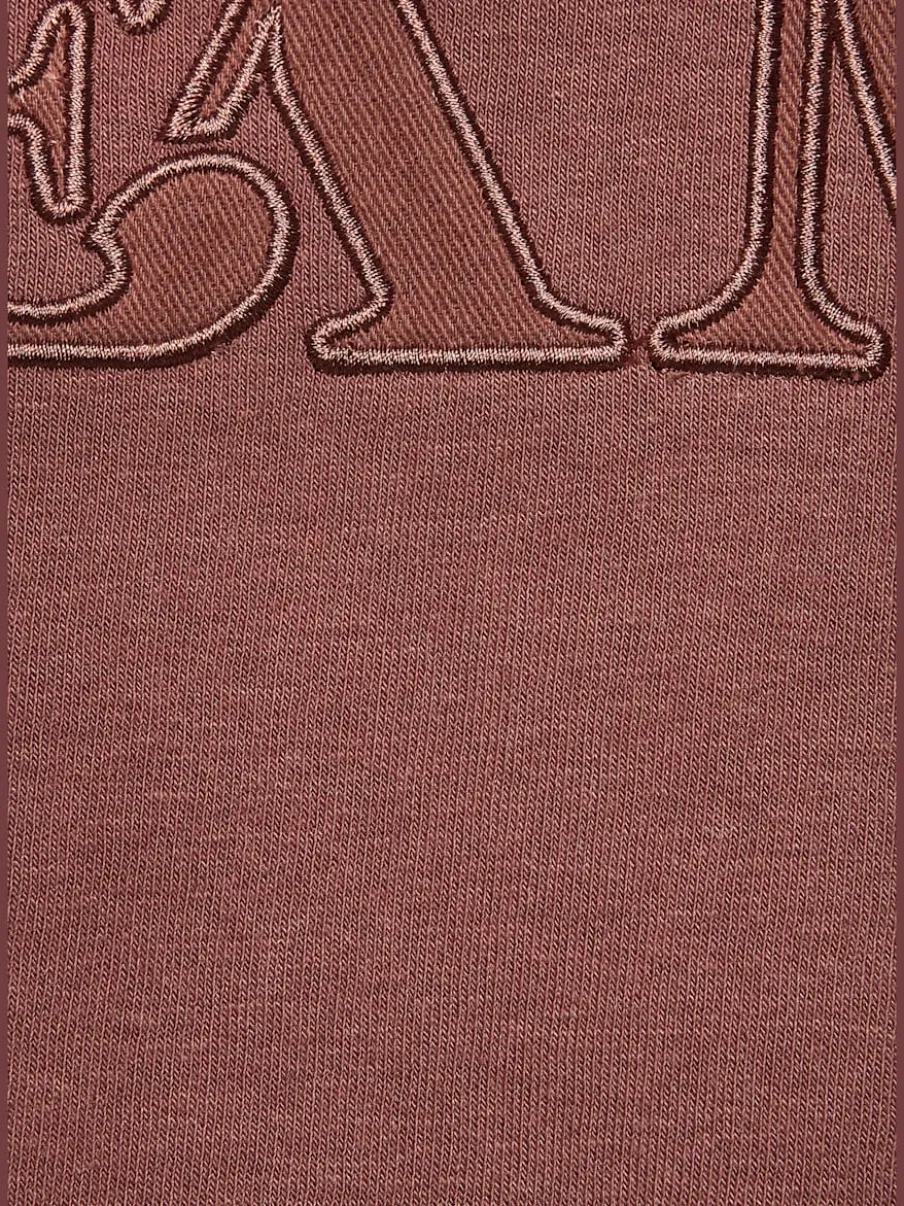 Sweatshirts à manches longues avec broderie et détails imprimés
