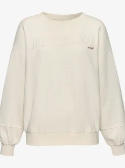 Sweatshirts à manches longues avec broderie et détails imprimés