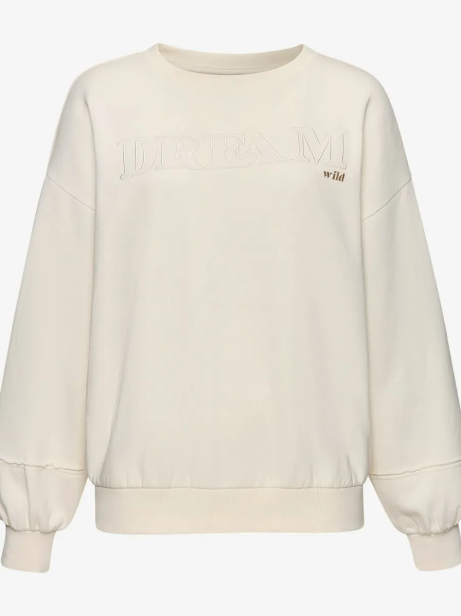 Sweatshirts à manches longues avec broderie et détails imprimés