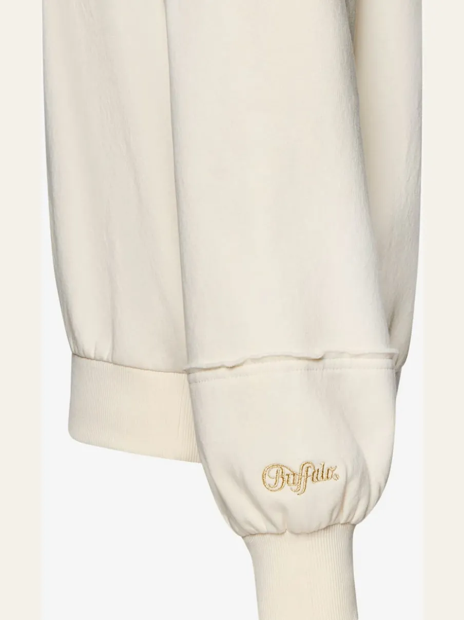 Sweatshirts à manches longues avec broderie et détails imprimés