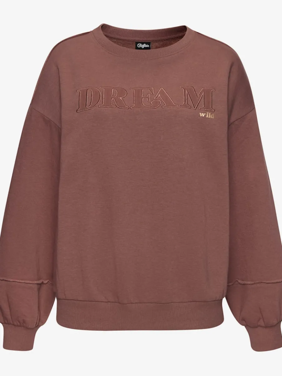 Sweatshirts à manches longues avec broderie et détails imprimés