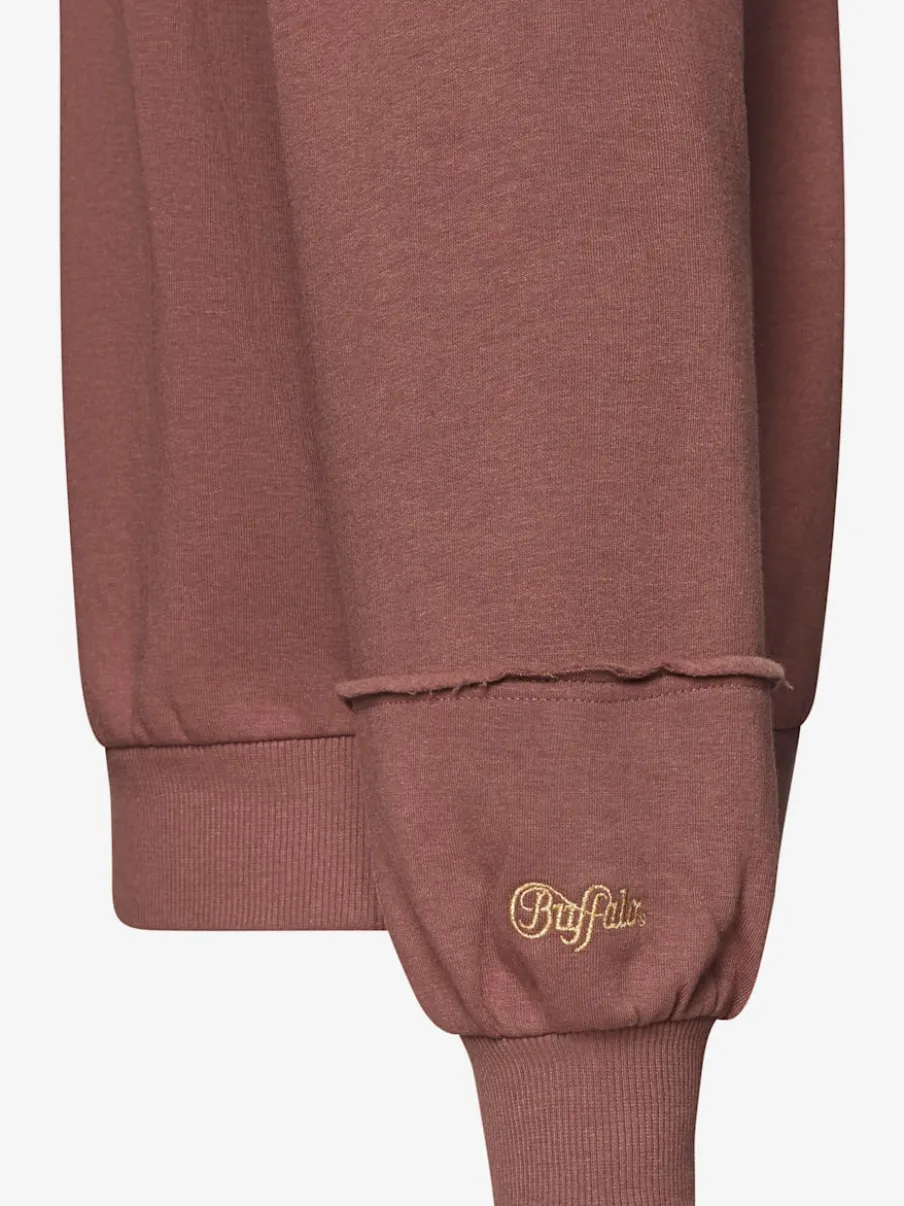 Sweatshirts à manches longues avec broderie et détails imprimés