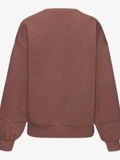 Sweatshirts à manches longues avec broderie et détails imprimés