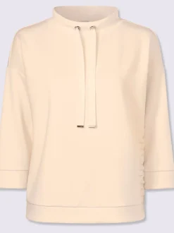 Sweatshirts modernes avec col montant et inscription 3D